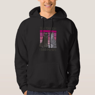 Veste À Capuche Dis à ton chat que j'ai dit Psps Cat Vintage