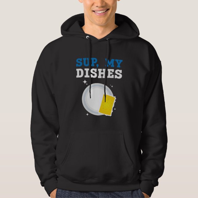 Veste À Capuche Dishwashing Job Profession Restaurant Employee Dis (Devant)