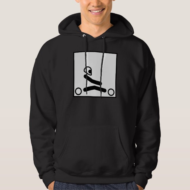 Veste À Capuche Disparaissent le kart emballant la figure (Devant)