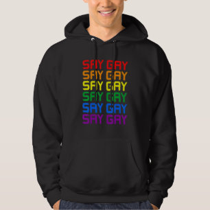 Veste À Capuche Dites Gay Lgbt Pride Lgbt Soutien transgenre gay l