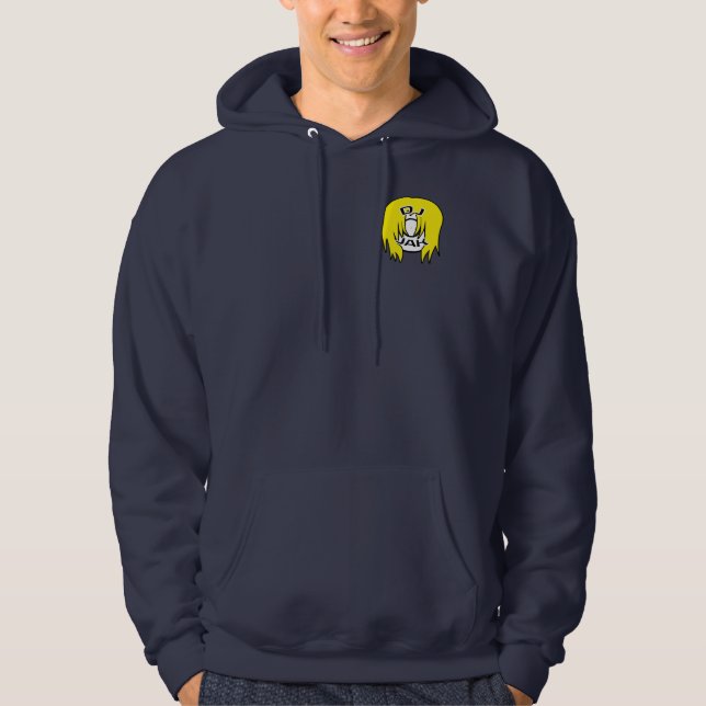 Veste À Capuche DJ JAK Marine Sweatshirt classique bleu (Devant)