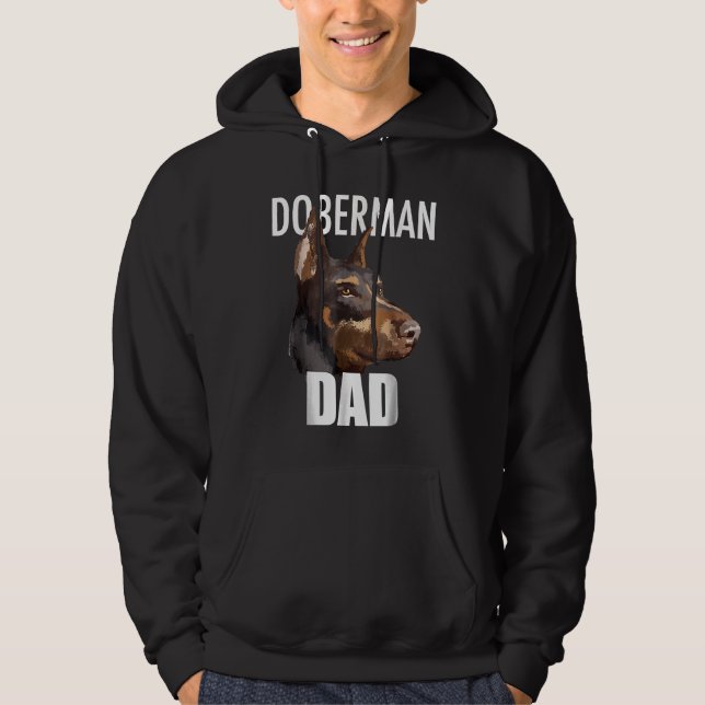 Veste À Capuche Doberman Pinscher Tee Best Doberman Dad Ever  Dog (Devant)