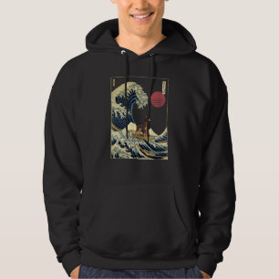 Veste À Capuche Dobermann japonais Kanagawa Wave Surf chien