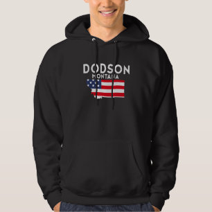 Veste À Capuche Dodson Montana USA État Amérique Voyage Montanan