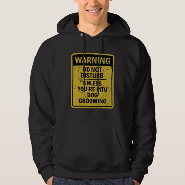 Veste À Capuche Dog Grooming Joke Meme For Men Women (Devant)