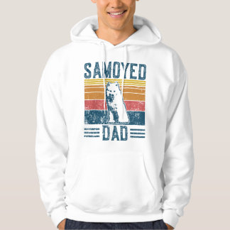 Veste À Capuche Dog Sammy Dad - Vintage Samoyed Dad