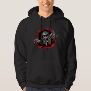 Veste À Capuche doigt moyen de crâne