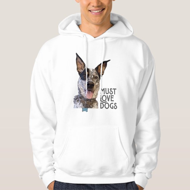 Veste À Capuche Doit Aimer Chiens Graphique (Devant)