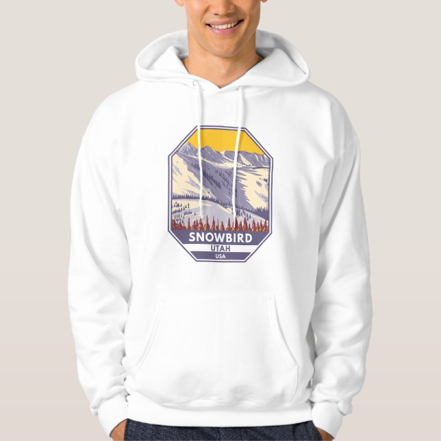 Veste À Capuche Domaine skiable de Snowbird Hiver Utah (Devant)