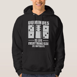 Veste À Capuche Dominos est la vie tout le reste détails Domino