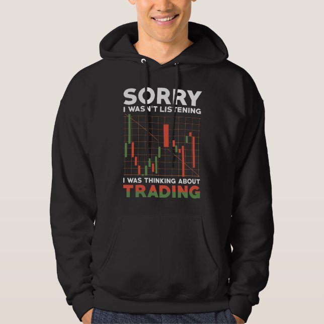 Veste À Capuche Don d'investisseur Stock trader (Devant)