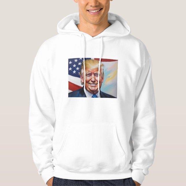 Veste À Capuche Donald Trump pour le président 2024 (Devant)