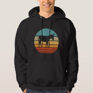 Veste À Capuche Donkey 60s les années 70 Cadeaux Agriculteurs Hom