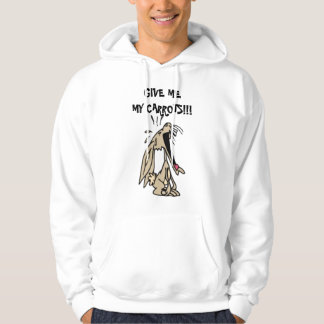 VESTE À CAPUCHE DONNEZ-MOI MES CAROTTES ! ! ! LAPIN CORROMPU