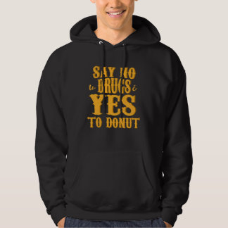 Veste À Capuche Donu Distressed Say No To Drugs & Yes To Donut