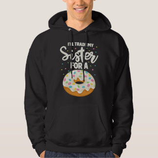 Veste À Capuche Donut Sister Family Food Pun