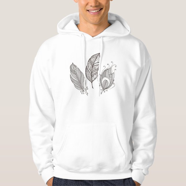 Veste À Capuche Doodle en plume complexe (Devant)