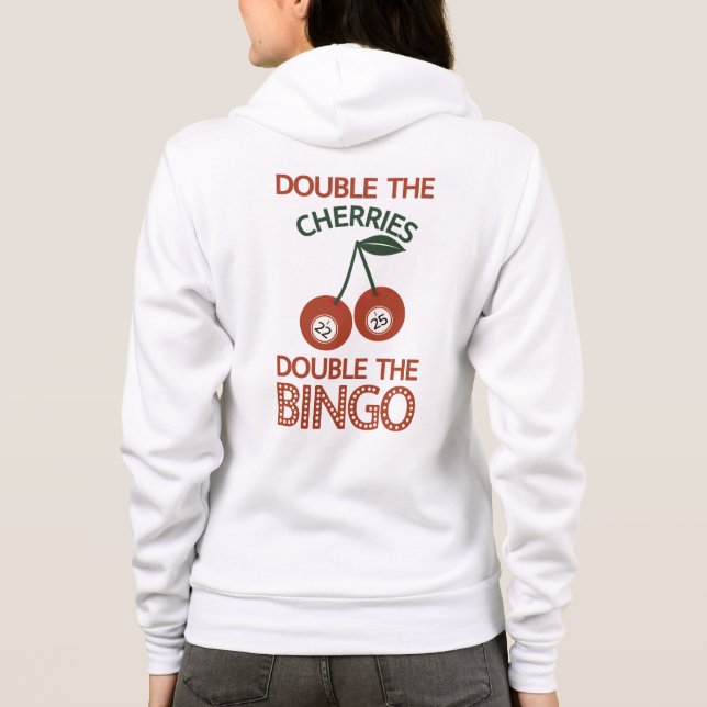 Veste À Capuche Double les cerises Double le bingo (Dos)