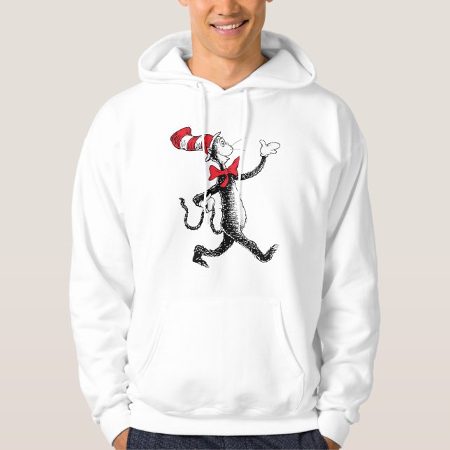 Veste À Capuche Dr Seuss | Chat dans la marche des chats Casquette (Devant)