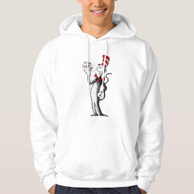 Veste À Capuche Dr Seuss | Chat dans le Casquette & Krinklebine (Devant)