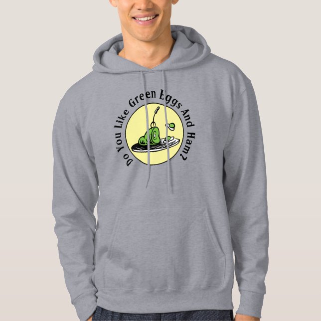 Veste À Capuche Dr Seuss | Oeufs verts et icône de jambon (Devant)