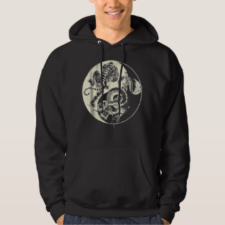 Veste À Capuche Dragon Avec Tigre Tattoo YIN Et Yang Beast Combat
