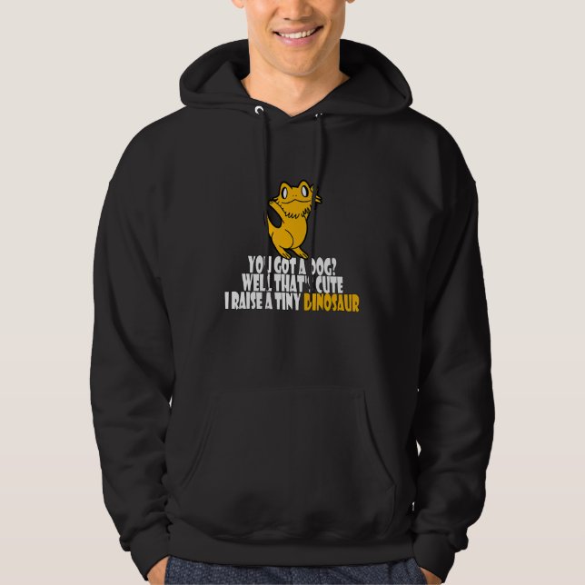 Veste À Capuche Dragon barbu Vous avez un chien bien c'est mignon (Devant)