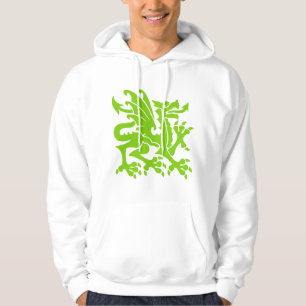 Veste À Capuche Dragon héraldique 01 - vert de Martien