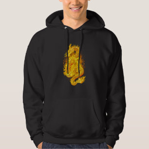 Veste À Capuche Dragon japonais Feu triste esthétique Edgy Streetw