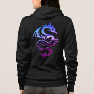 Veste À Capuche Dragon mauve-métallique