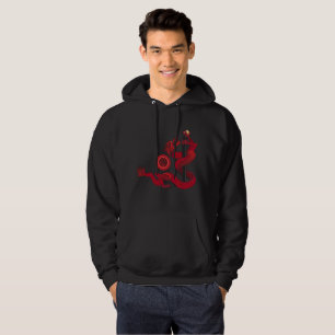Veste À Capuche Dragon rouge