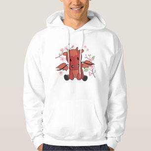 Veste À Capuche Dragon Rouge Animaux Sucrés Pour Imaginaire Kawaii