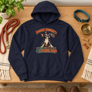 Veste À Capuche Drame de sonnette de sécurité Boston Terrier de Bo