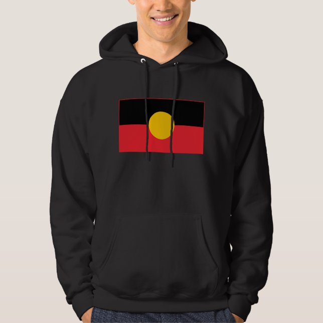 Veste À Capuche Drapeau aborigène australien (Devant)
