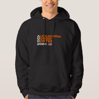 Veste À Capuche Drapeau américain Alexandria Ocasio-Cortez 2028