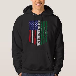 Veste À Capuche Drapeau américain et drapeau saoudien Meilleur Gra