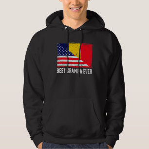 Veste À Capuche Drapeau américain et drapeau tchadien Meilleure fa
