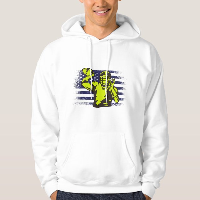 Veste À Capuche Drapeau américain Fan Jersey Shirt USA (Devant)