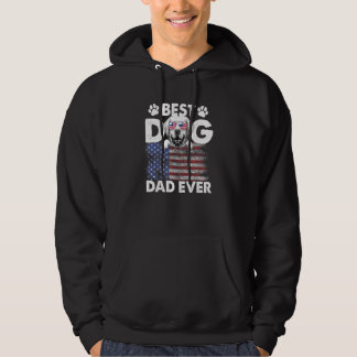 Veste À Capuche Drapeau américain Meilleur Chien Papa Jamais Labra