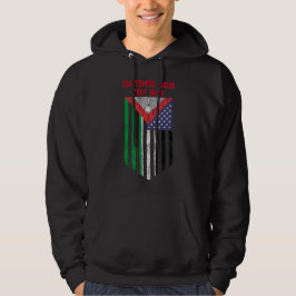 Veste À Capuche Drapeau américain palestinien - Save Palestine