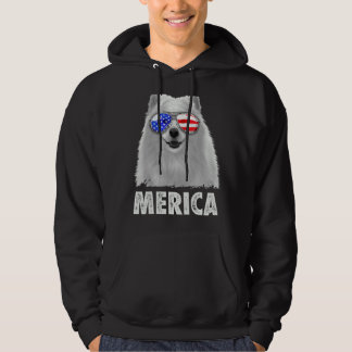Veste À Capuche Drapeau américain Samoyé 4 juillet Merica Hommes S