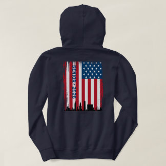 Veste À Capuche Drapeau américain Senior/Collège Skyline NYC École