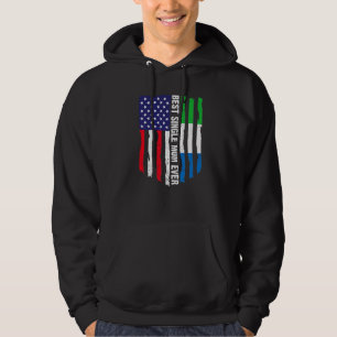 Veste À Capuche Drapeau américain Sierra Leone Drapeau Meilleur si
