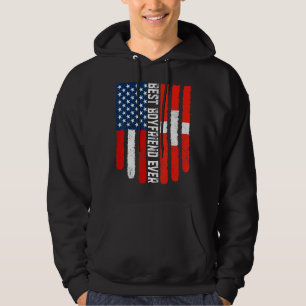 Veste À Capuche Drapeau américain Suisse Drapeau meilleur ami jama