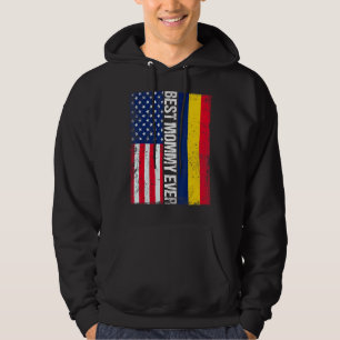 Veste À Capuche Drapeau américain Tchad Drapeau Meilleure maman Ja