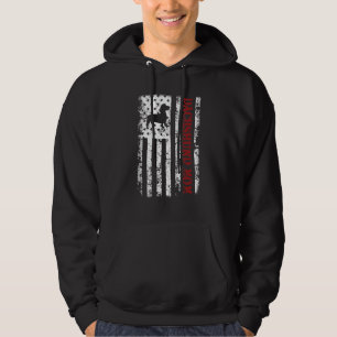 Veste À Capuche Drapeau américain Vintage Dachshund Maman Wiener D
