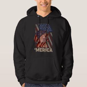 Veste À Capuche Drapeau américain Vizsla Patriotique Chien 4 juill