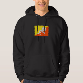 Veste À Capuche Drapeau bhoutanais Bhoutan 1