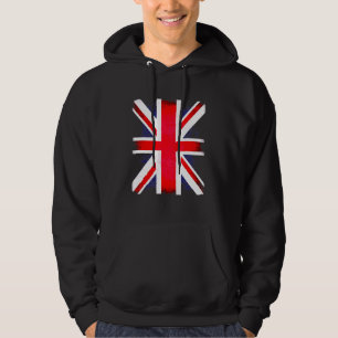 Veste À Capuche Drapeau britannique rétro Union Jack Royaume-Uni P