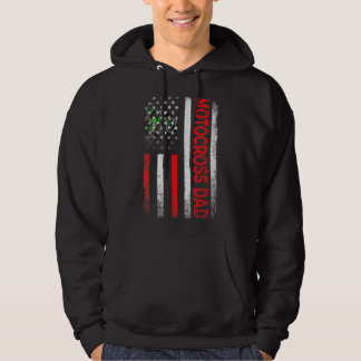 Veste À Capuche Drapeau classique américain Motocross Papa Hommes
